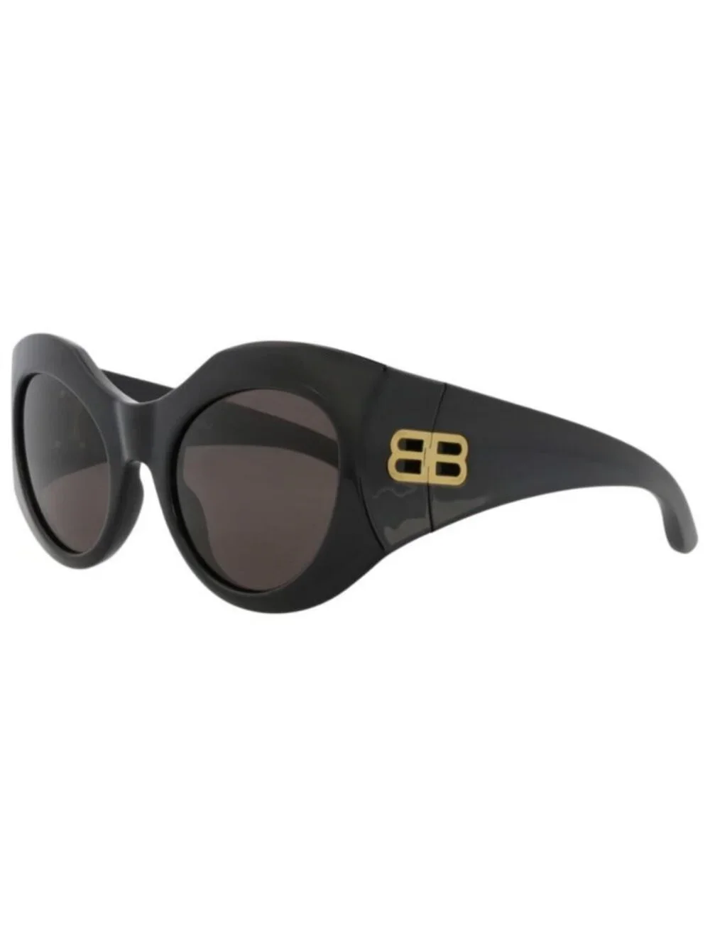 New Balenciaga Womens Cat Eye Black Black Grey Fashion Designer Sunglasses